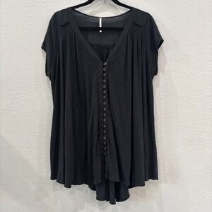 Free People Tunic Top - Linen Blend - Size Small